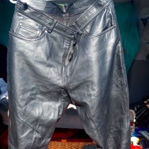 Used Harley Full leather pants real leather size large 34 waist 34 inseem